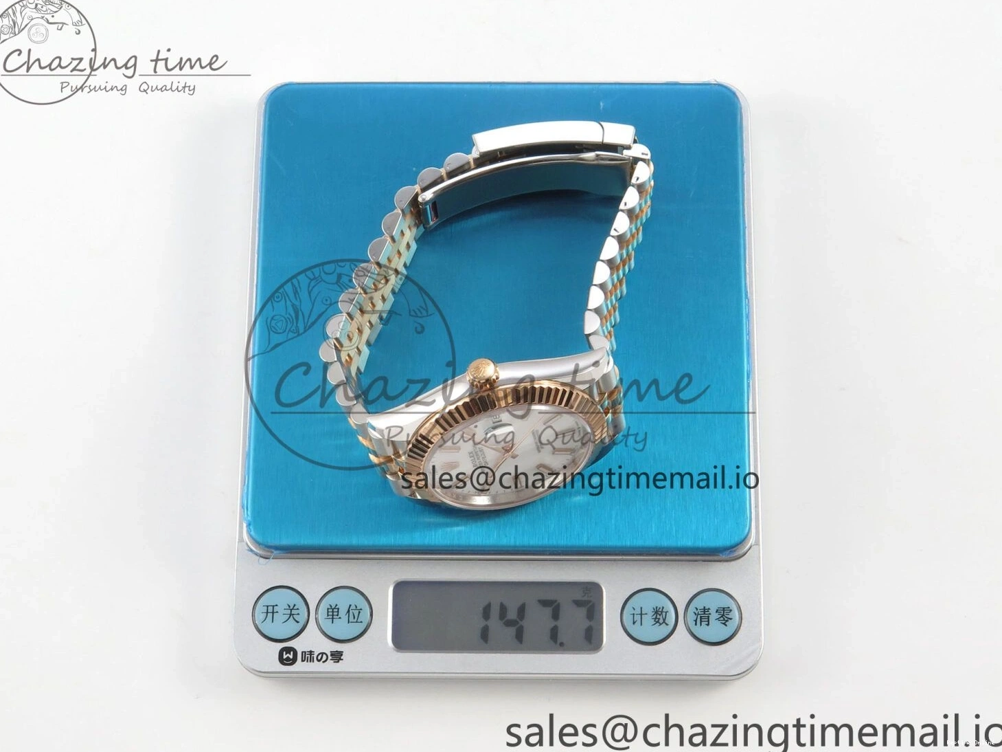 0520 DateJust 41 126331 SS RG ARF 1:1 Best Edition White Stick Dial on Jubilee Bracelet SH3235 (Weighted) StreetReady 199